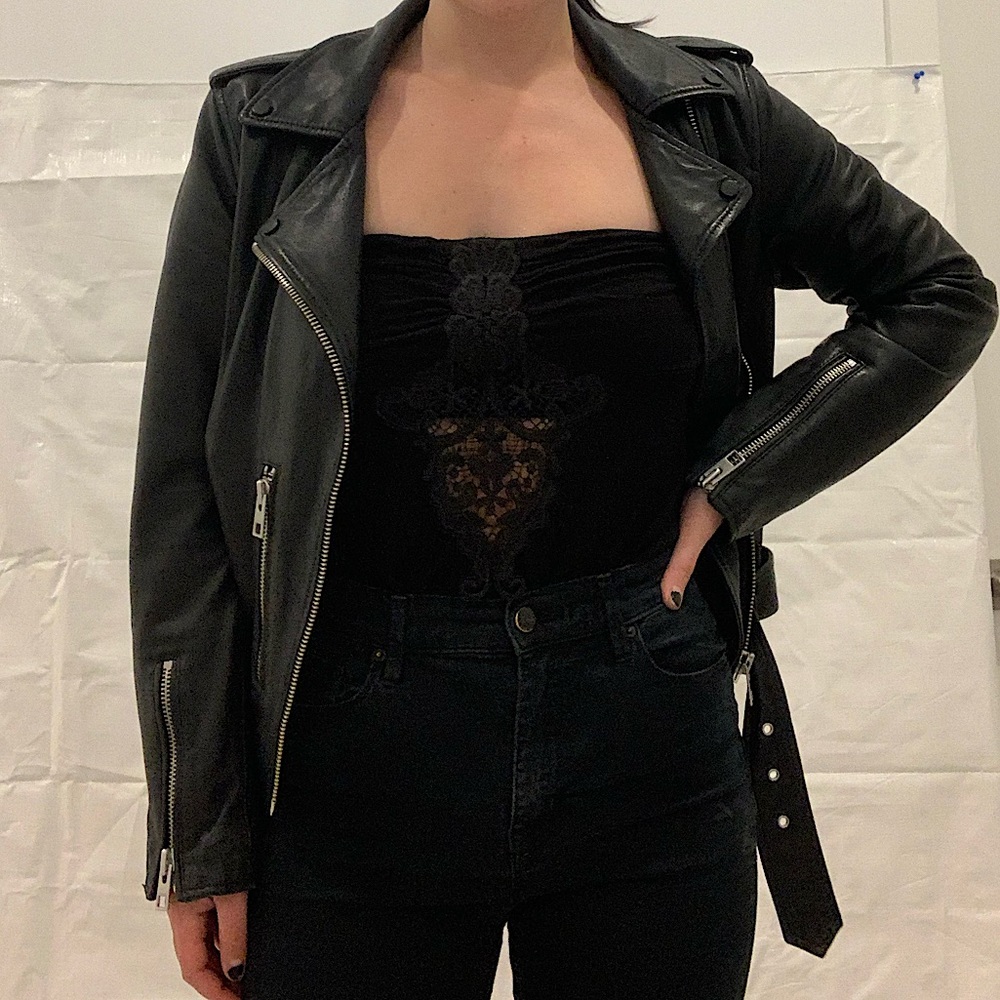 Strapless Black Top with Lace Cutout Design